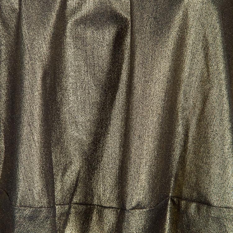 Pre Owned Vivienne Westwood Anglomania Gold Metallic Long Sleeve Top S