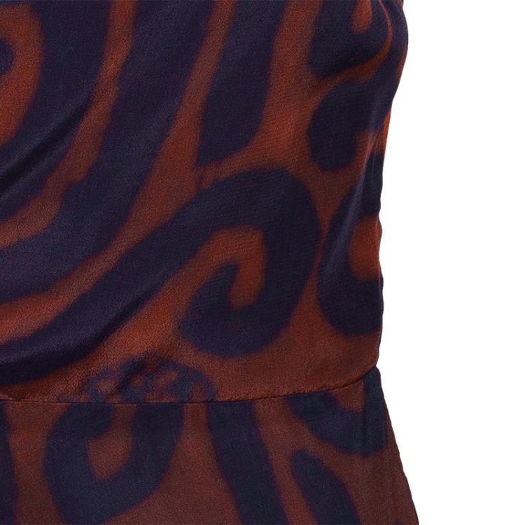 Pre Owned Vivienne Westwood Anglomania Printed Backless Top S
