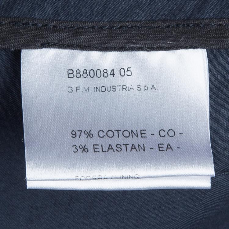 Pre Owned Vivienne Westwood Anglomania  Navy Blue Cotton Belted Trench Coat S