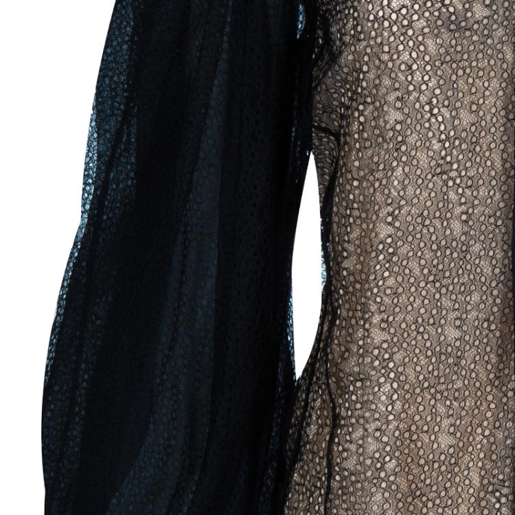 مملوكة مسبقًا Zac Posen Black Lace Top M