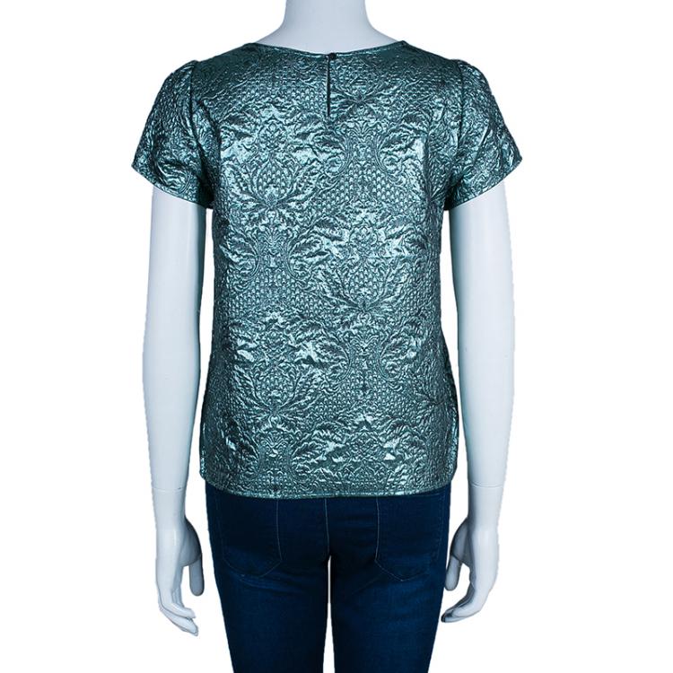 Pre Owned Zadig and Voltaire Metallic Top S