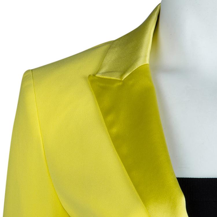 Pre Owned Zadig & Voltaire Deluxe Yellow Pant Suit S