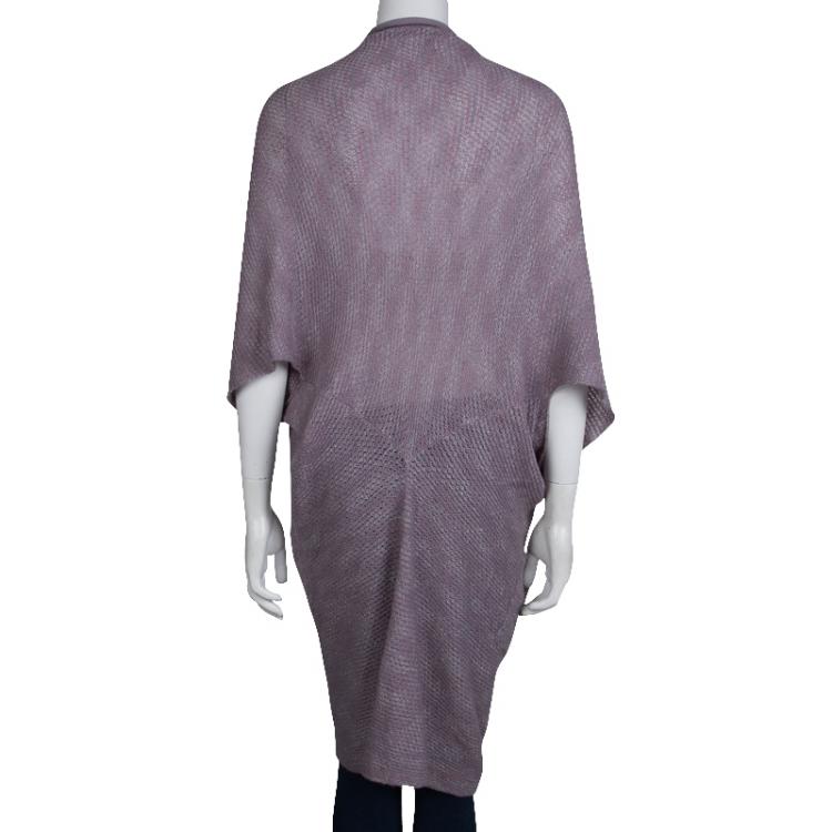 مملوكة مسبقًا Zadig and Voltaire Purple Cashmere Draped Cardigan M