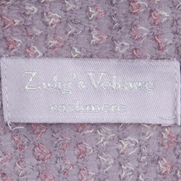 مملوكة مسبقًا Zadig and Voltaire Purple Cashmere Draped Cardigan M