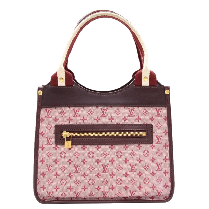 Pre Owned Louis Vuitton Burgundy Monogram Idylle Sac Kathleen Shoulder Bag