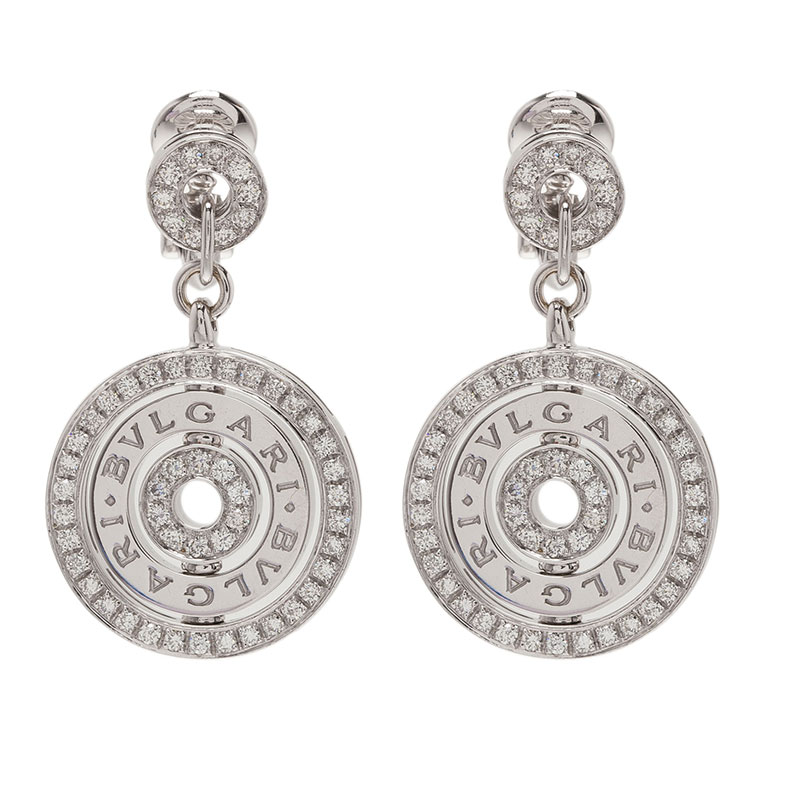 Bvlgari Cerchi Astrale Diamond White Gold Earrings 40137 At Best Prevnext