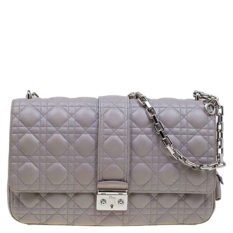 Dior Grey Cannage Leather Large Miss Flap Bag 78039 At Best Miss Dior Flap Bag Nextprev Prevnext