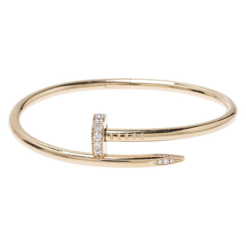 Cartier Juste Un Clou Diamond Rose Gold Bracelet Size 16 48950 Cartier Juste Un Clou Diamond Rose Gold Bracelet Size 16 Nextprev Prevnext