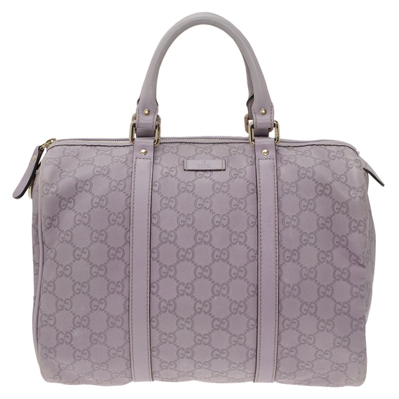 Gucci Lilac Guccissima Leather Medium Joy Boston Bag 58205 At Gucci Lilac Guccissima Leather Medium Joy Boston Bag Nextprev Prevnext