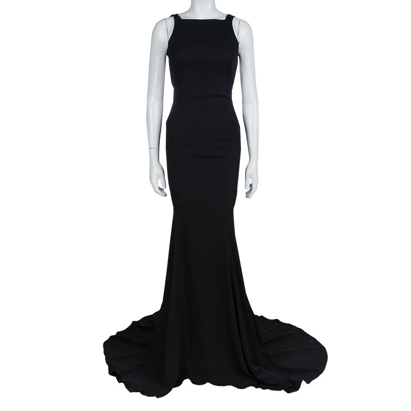 Roberto Cavalli Snake Back Detail Gown 