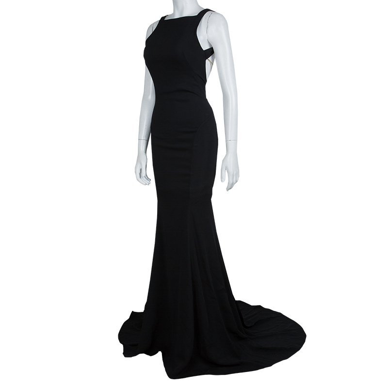 Roberto Cavalli Snake Back Detail Gown 
