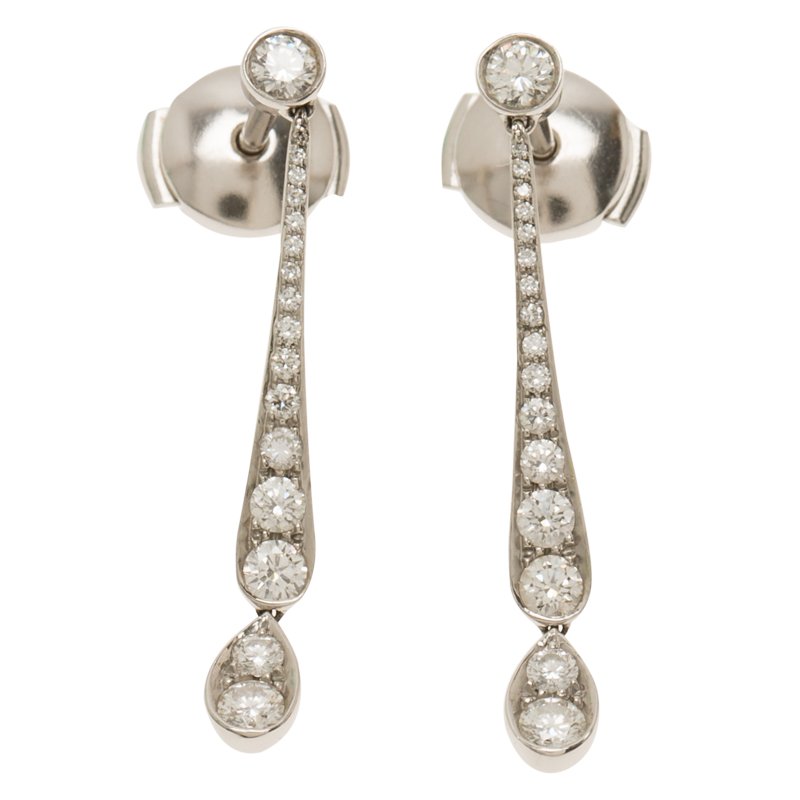 Tiffany Co Jazz Diamond Platinum Earrings 57733 At Best Price Prevnext