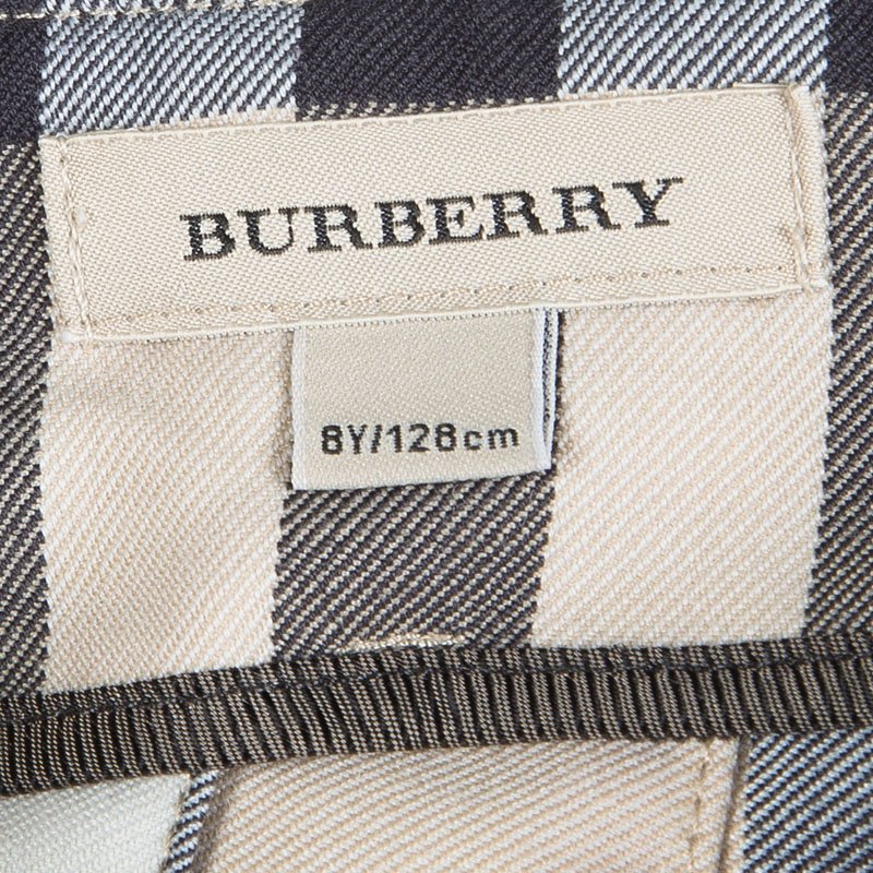 Burberry Novacheck Pleated Buckle Detail Wraparound Skirt 8Yrs Burberry  Kids | TLC