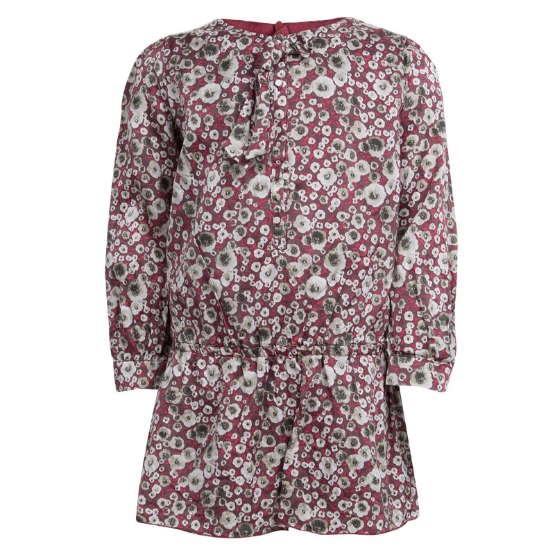 Pre Owned Chloe Multicolor Floral Printed Dress 6 Yrs