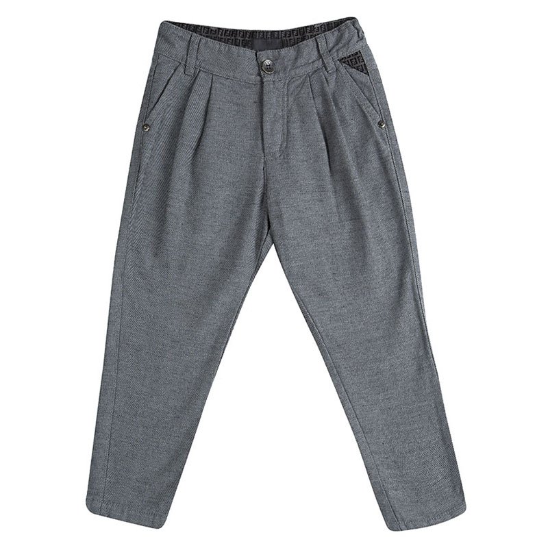 Pre Owned Fendi Kids Grey Tailored Trousers 4 YRS