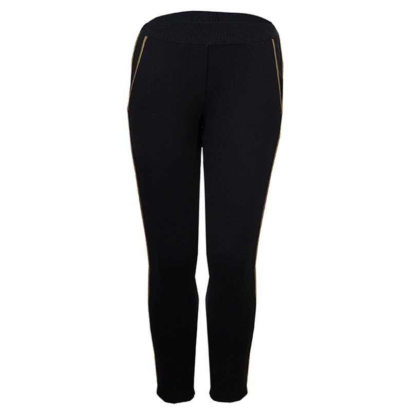 Little Marc Jacobs Black and Gold Piping Detail Sweat Pants 5 Yrs