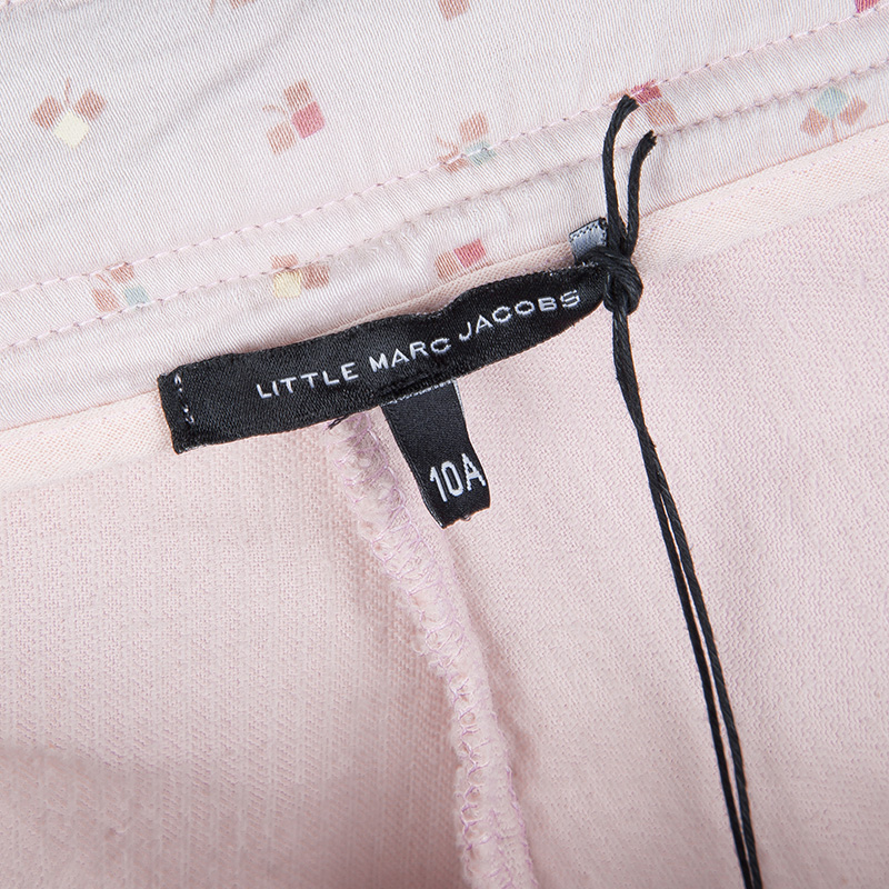 Pre Owned Little Marc Jacobs Pink Corduroy Sailor Pants 10 Yrs