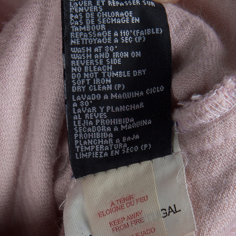 Pre Owned Little Marc Jacobs Pink Corduroy Sailor Pants 10 Yrs