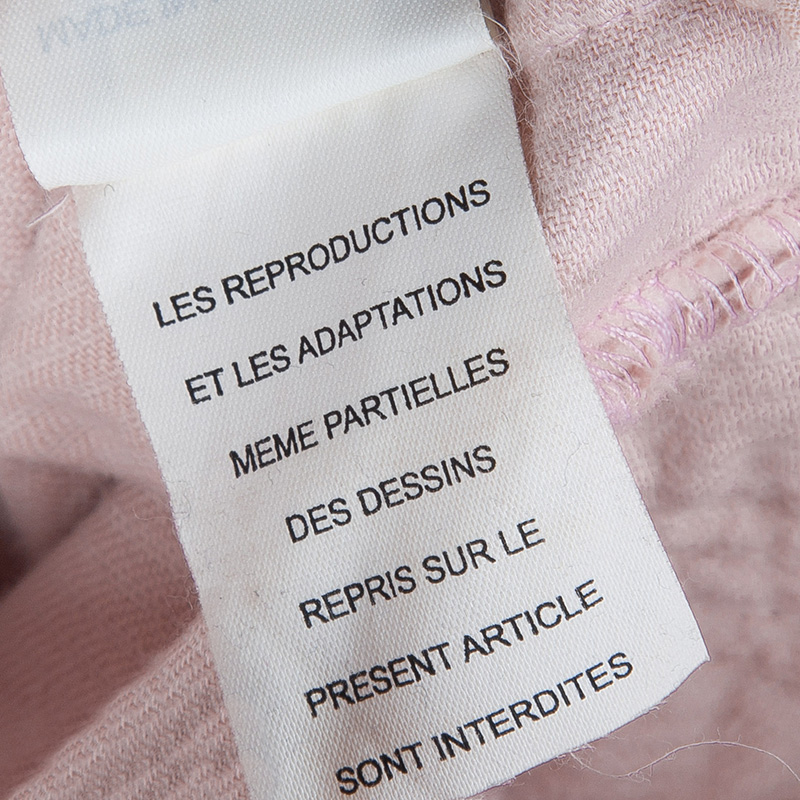 Pre Owned Little Marc Jacobs Pink Corduroy Sailor Pants 10 Yrs
