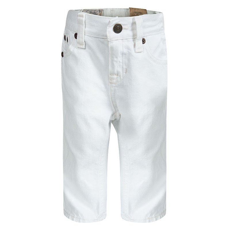 Pre Owned Polo By Ralph Lauren White Denim Hudson Jeans 9 Months