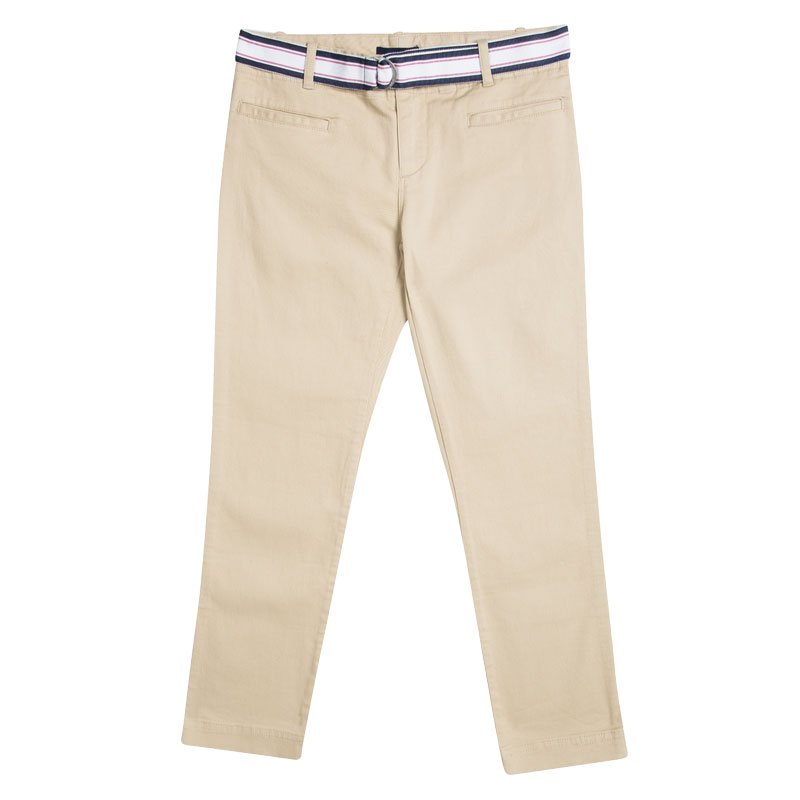 مملوكة مسبقًا بنطلون رالف لورين مكسم حزام كاكي 10 سنوات