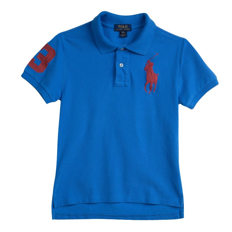 Pre Owned تي شيرت بولو باي رالف لورين أزرق 10 - 12 سنوات