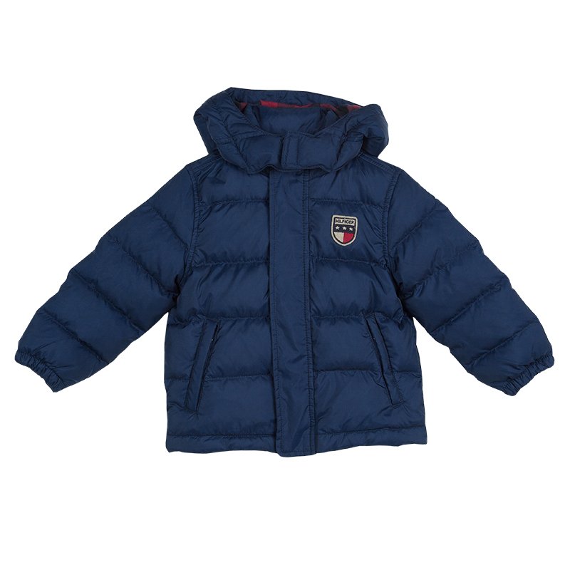 Tommy Hilfiger Blue Quilted Hooded Nirvada Down Jacket 4 Yrs