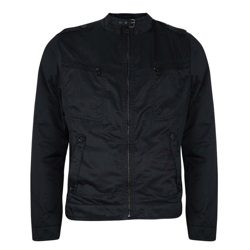 Hugo Boss Men's Black Nylon Jacket L 