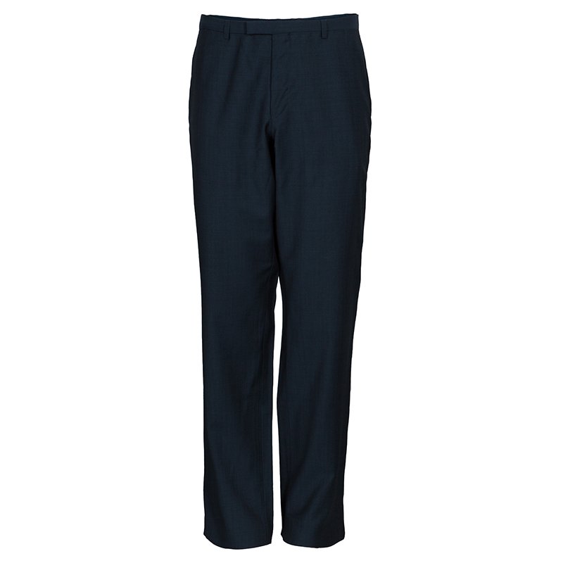 Pre Owned Boss By Hugo Boss Men's Grey Trousers M