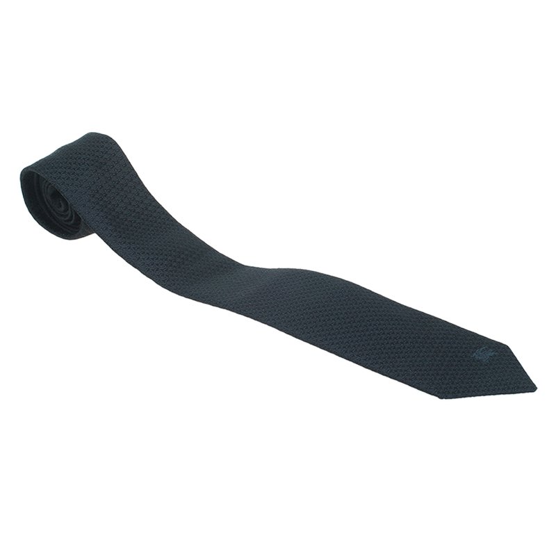 Pre Owned Burberry Black Silk Tie