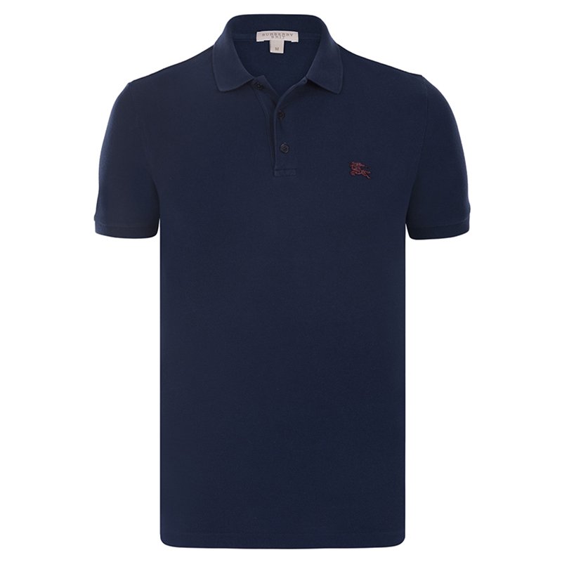Burberry Brit Navy Blue Short Sleeve Polo Shirt XL