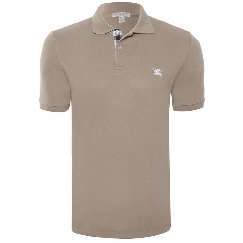 Burberry Beige Short Sleeve Polo Shirt 