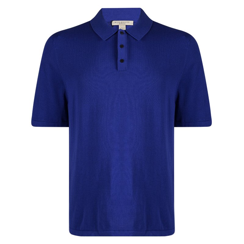 Burberry Brit Bright Lapis Blue Polo T-Shirt XL