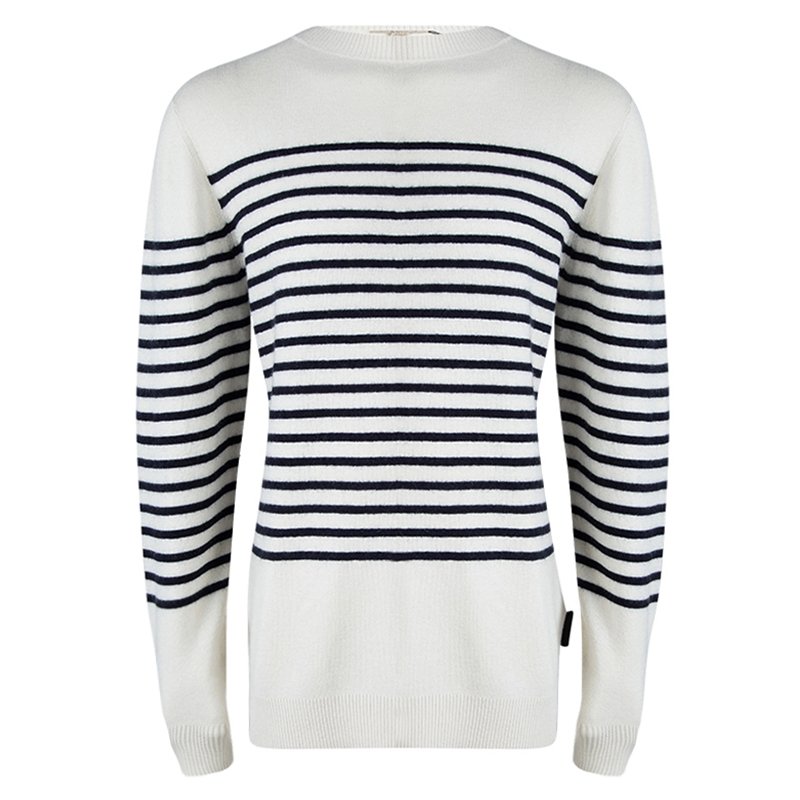 mens blue striped sweater