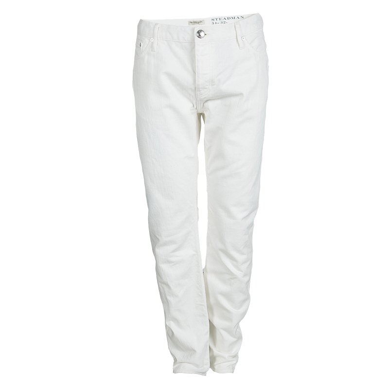 white burberry jeans