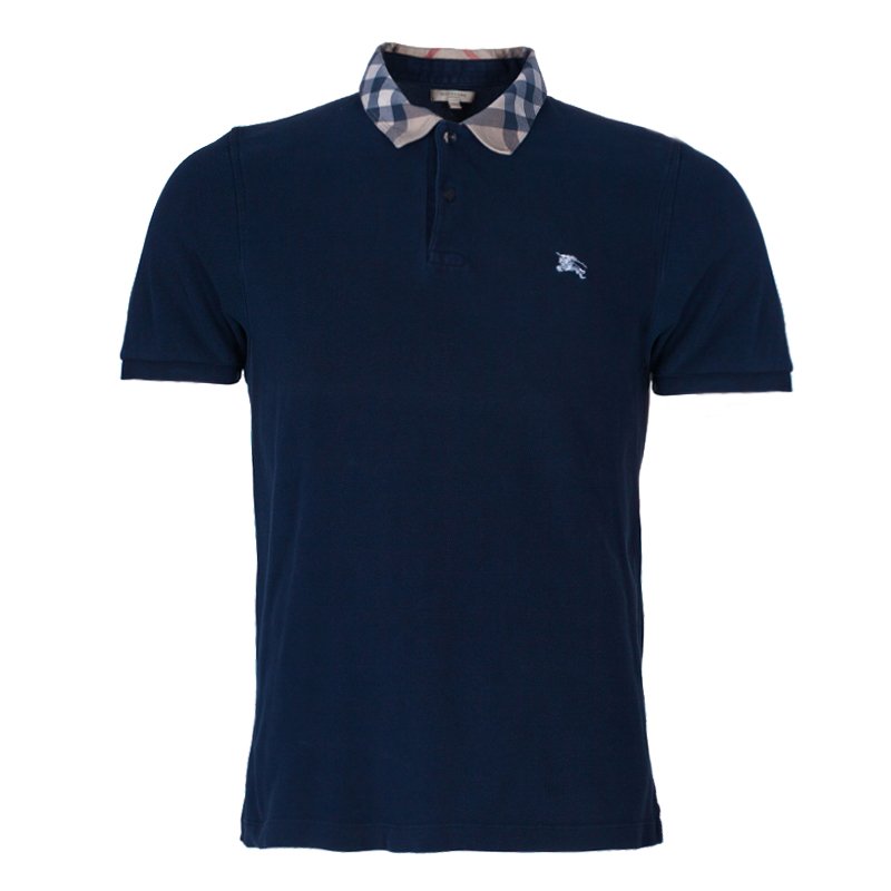 Burberry Men's Navy Blue Polo Shirt L Burberry | The Luxury Closet