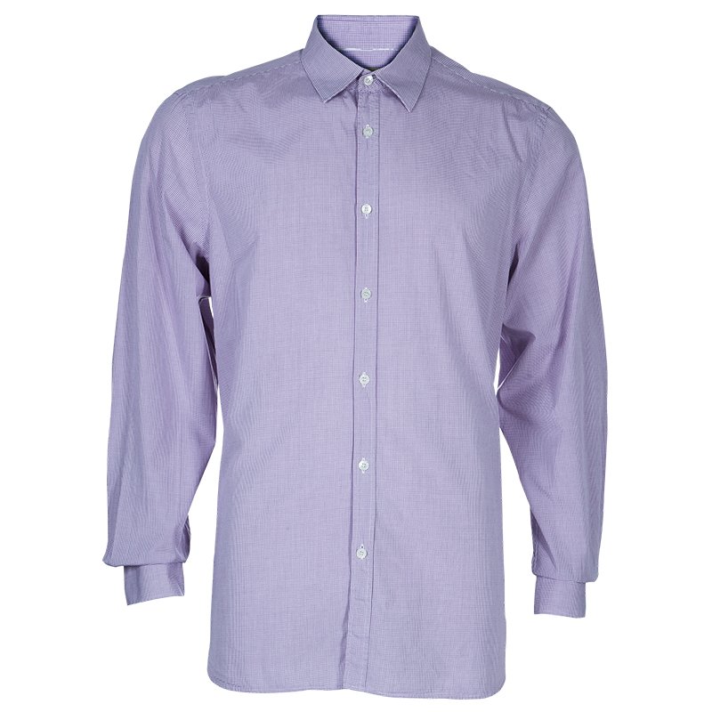 purple burberry shirt