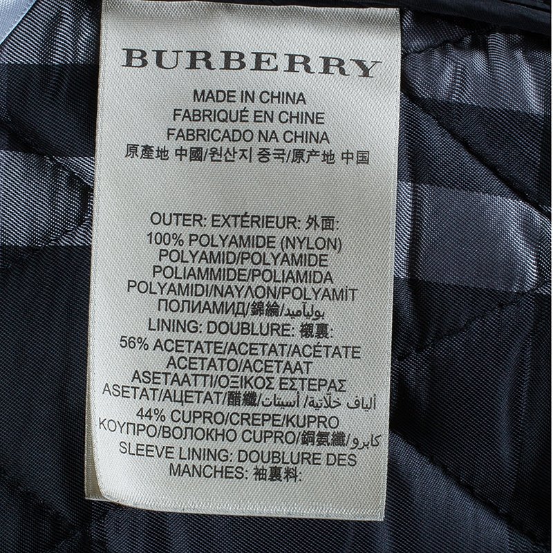 Burberry Men's Black Diamond Quilted Jacket L Burberry