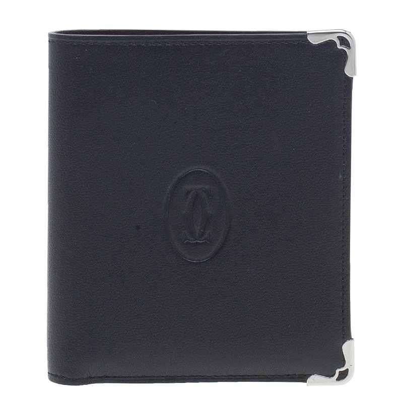 Cartier Black Leather Must De Cartier Multiple Wallet