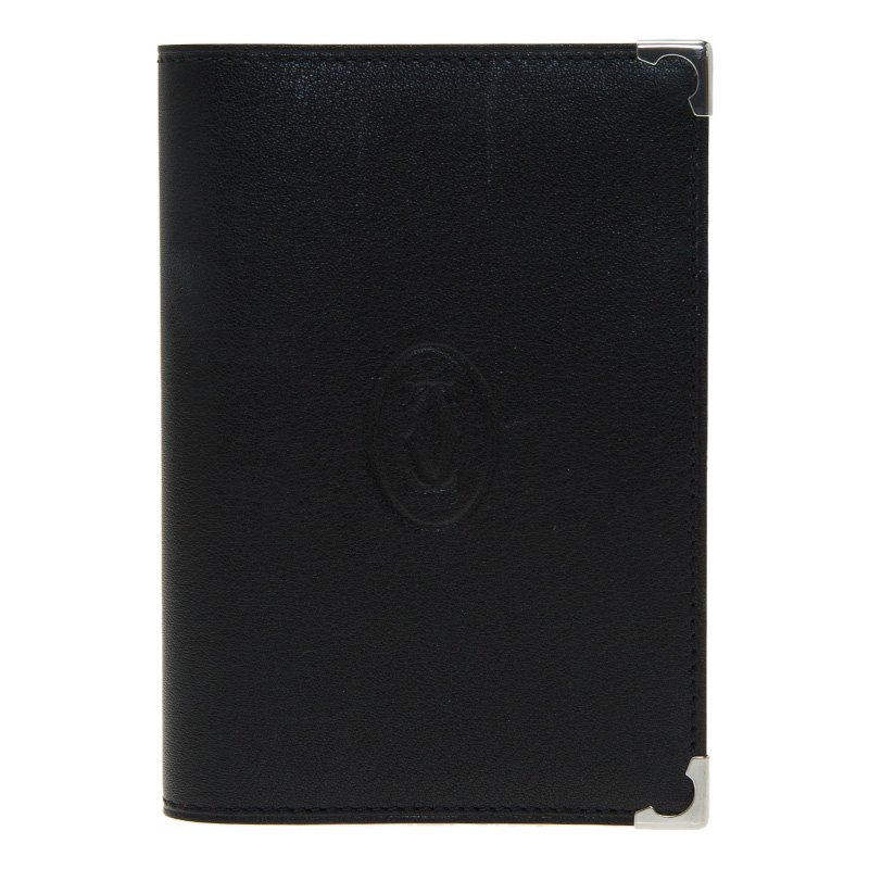 مملوكة مسبقًا Cartier Black Calfskin Must de Cartier Pocket Diary