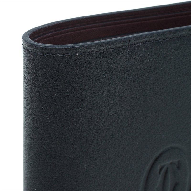 CRL3001365 - Multiple Wallet, Must de Cartier - Black calfskin, stainless  steel finish - Cartier