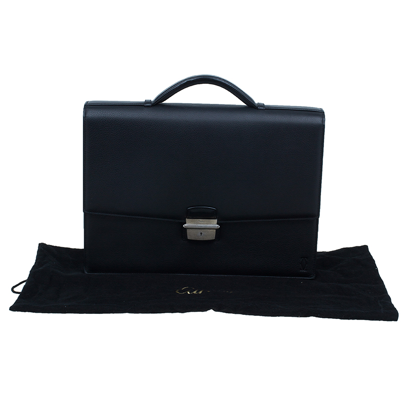 Cartier Black Leather Pasha Briefcase Cartier | TLC