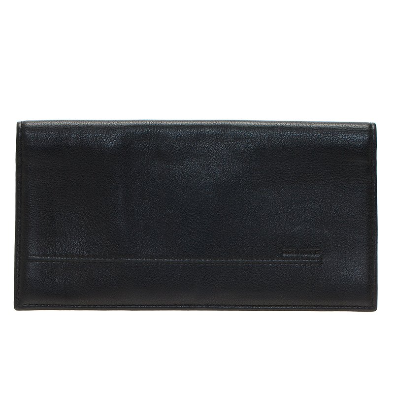 Dior Homme Black Leather Long Wallet