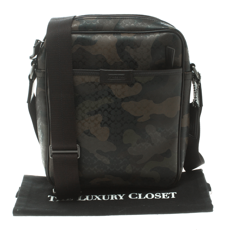 Coach Camouflage PVC Heritage Crossbody Bag Coach TLC