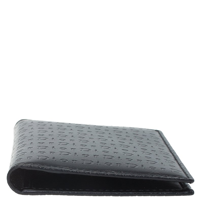Dior Leather Business Card Holder Black ref.89777 - Joli Closet