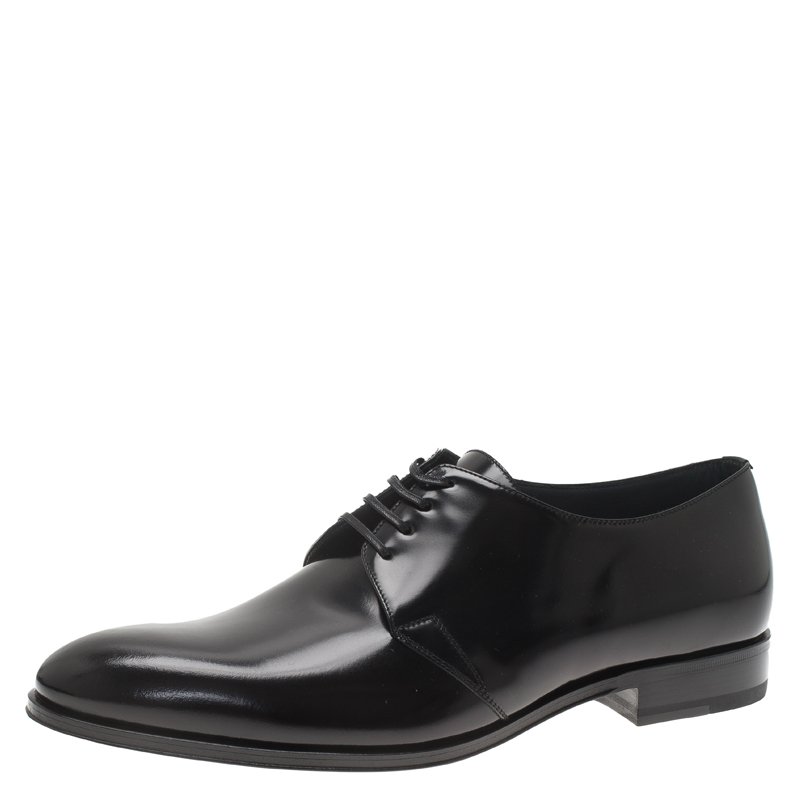 Dior Black Patent Lace Up Derby Size 42