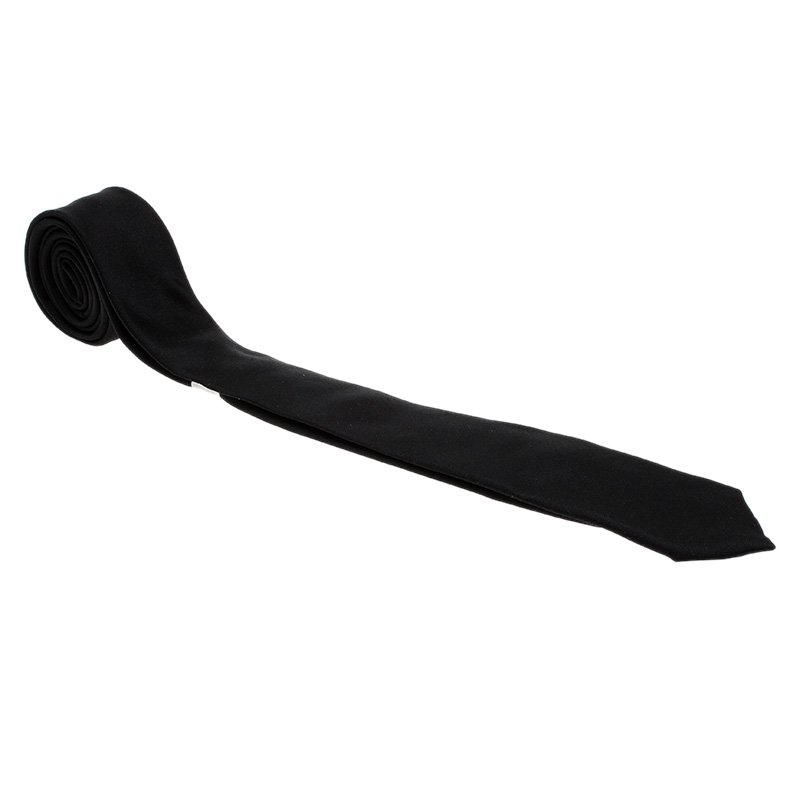 Pre Owned Dior Black Silk Tie 