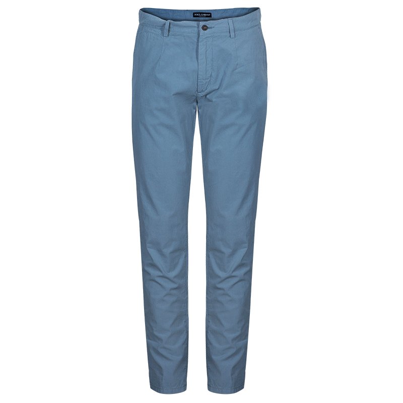 Pre Owned Dolce and Gabbana Grey Tailored Trousers S