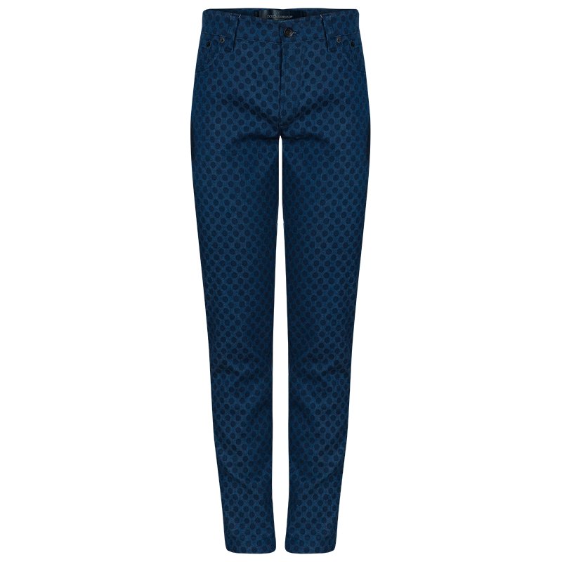 Dolce and Gabbana Mens Blue Polka Dot Jeans M Dolce & Gabbana | The ...