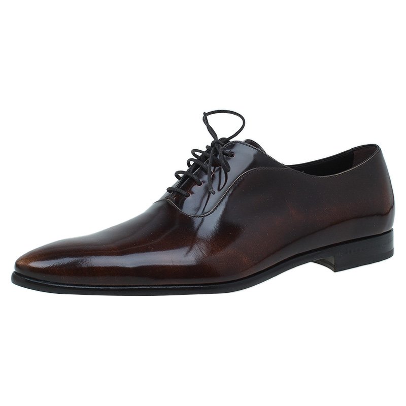 Dolce and Gabbana Brown Leather Lace Up Oxfords Size Size 42